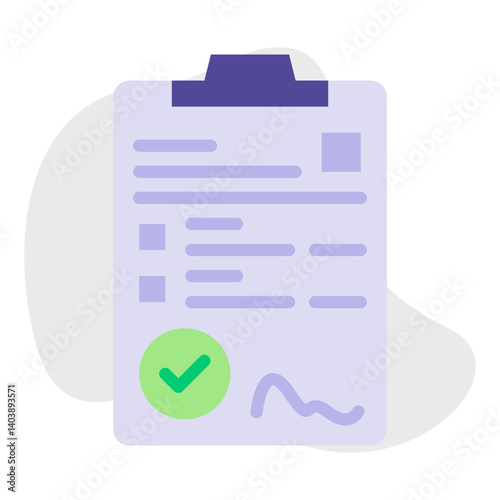 Contract icon vector illustration