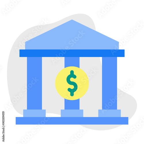 Bank icon vector illustration