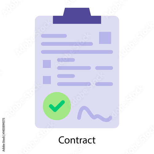 Contract icon vector illustration