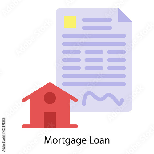 Mortgage Loan icon vector illustration
