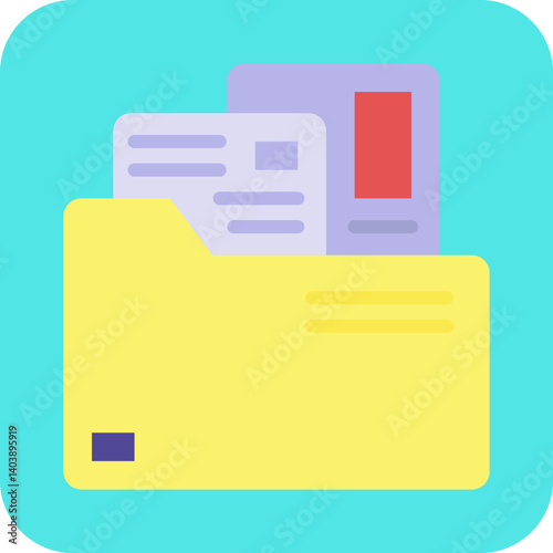 Portfolio icon vector illustration