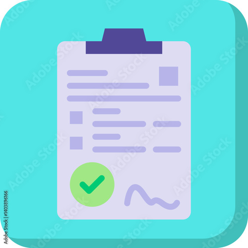 Contract icon vector illustration