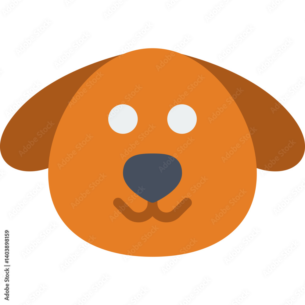 Fototapeta premium Dog Face icon vector illustration