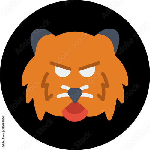 Tiger Face icon vector illustration