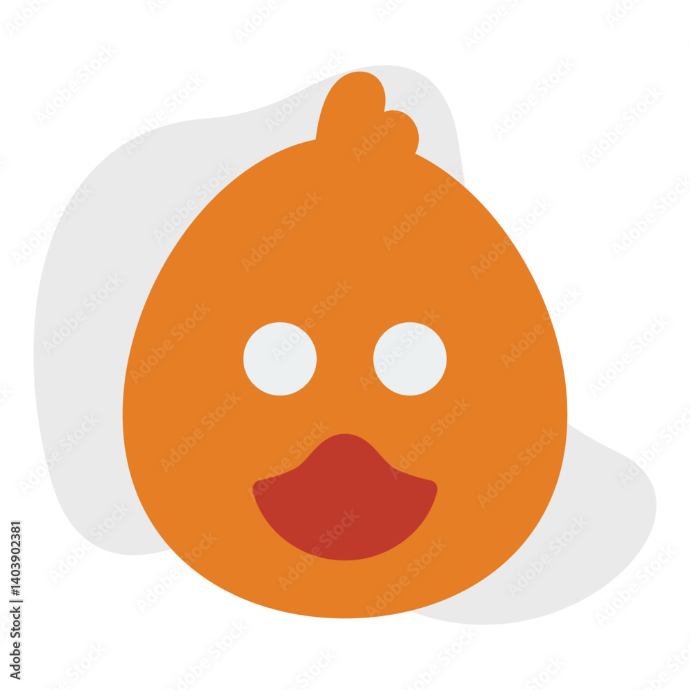 Fototapeta premium Duck Face icon vector illustration