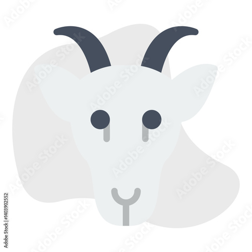 Goat Face icon vector illustration