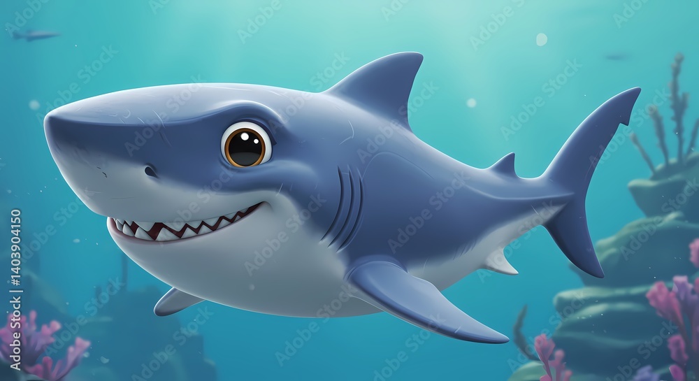 Fototapeta premium shark in the sea