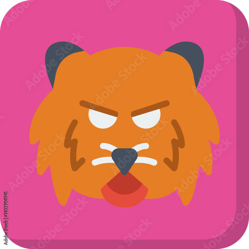 Tiger Face icon vector illustration