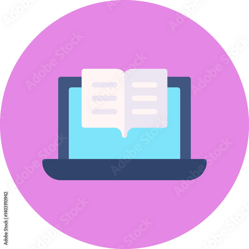 Wallpaper Mural Virtual Classroom icon single vector illustration Torontodigital.ca