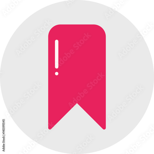 Bookmark single vector illustration icon