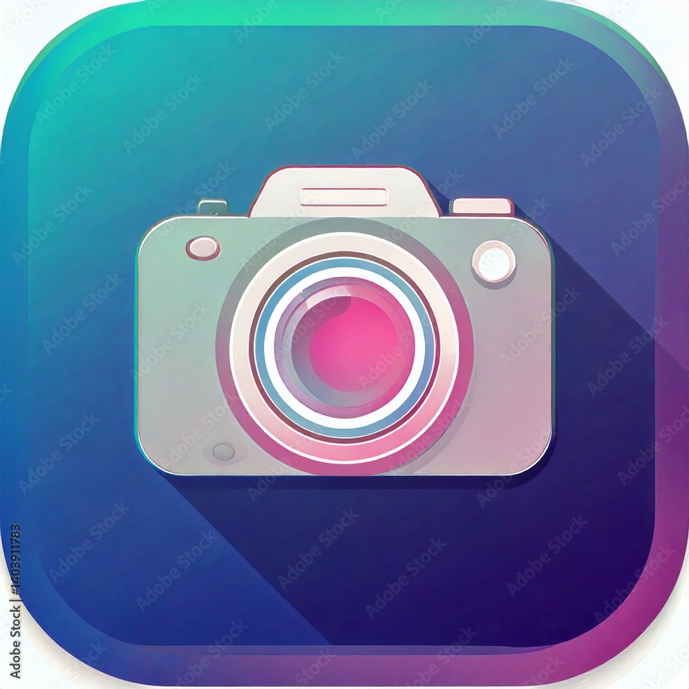 Camera App Icon Button Design