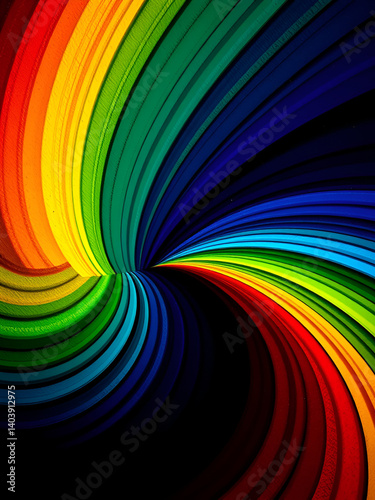 roue chromatique 96 couleurs sur fond noir