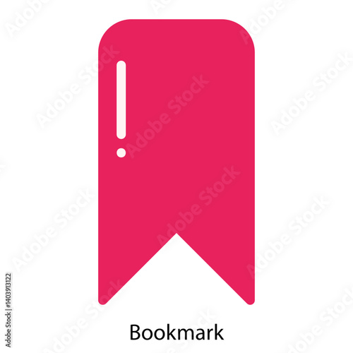 Bookmark single vector illustration icon