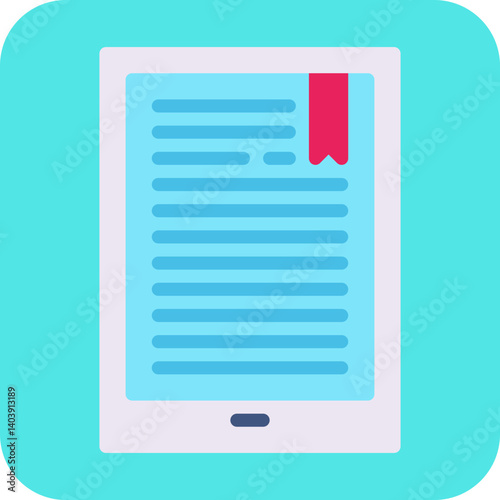 EBook icon single vector illustration