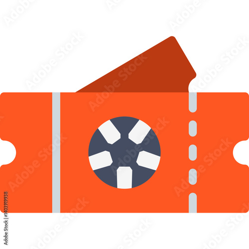 Game Tickets icon single vector illustration
