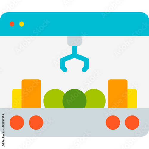 Claw Machine icon single vector illustration