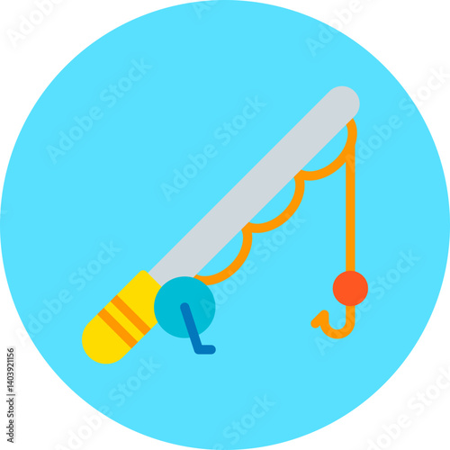 Fishing icon single vector illustration