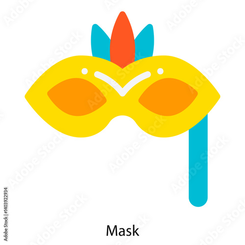 Mask icon single vector illustration