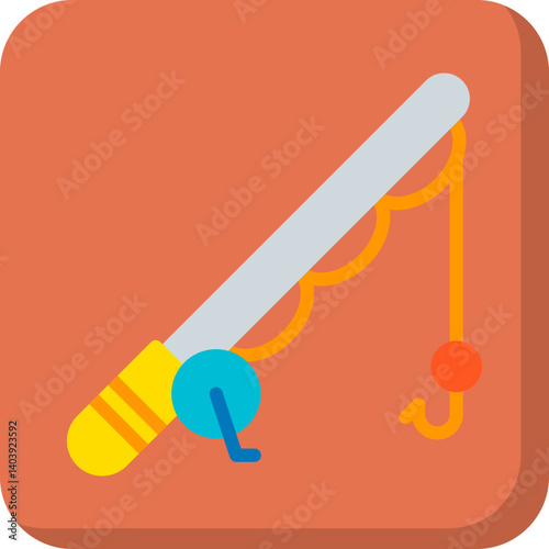 Fishing icon single vector illustration