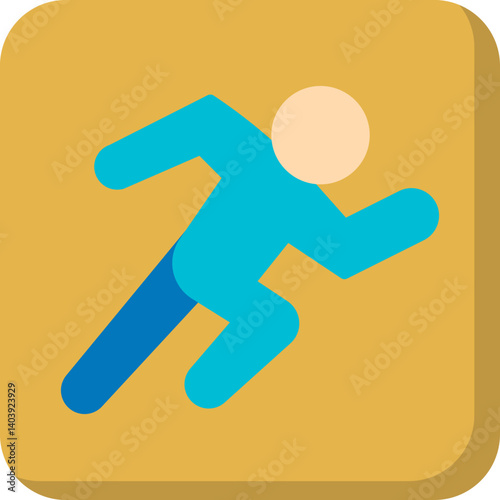 Running icon single vector illustration