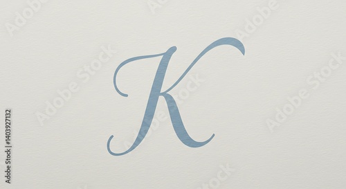Elegant Cursive Letter K