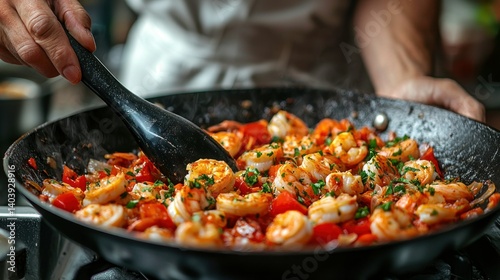 Delicious Shrimp Sizzle: A Culinary Masterpiece in a Pan