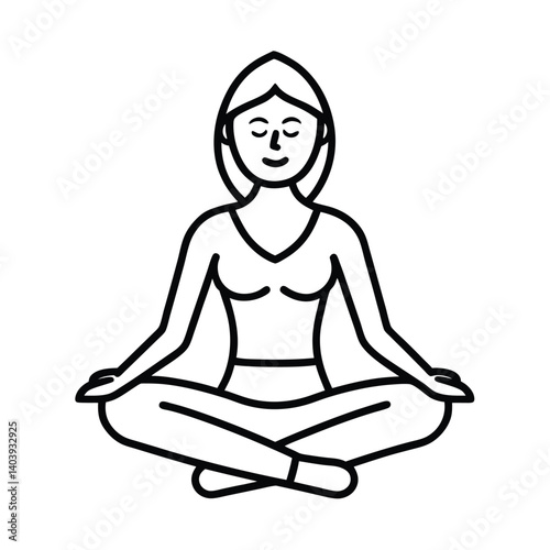 yoga instructor line art on white background     (1).eps