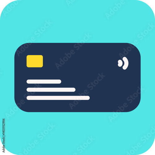 Online debit and credit card icon single vector illustration
