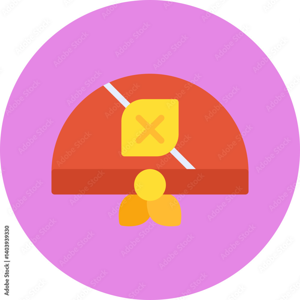 Pirate Bandana icon single vector illustration