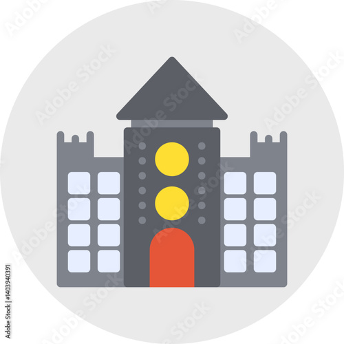 Castle icon single vector illustration