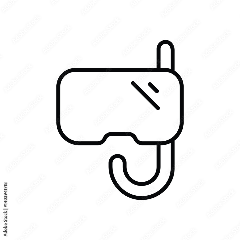 Snorkeling Gear Icon Vector Stock Illustration Snorkeling Gear Icon Vector Stock Illustration