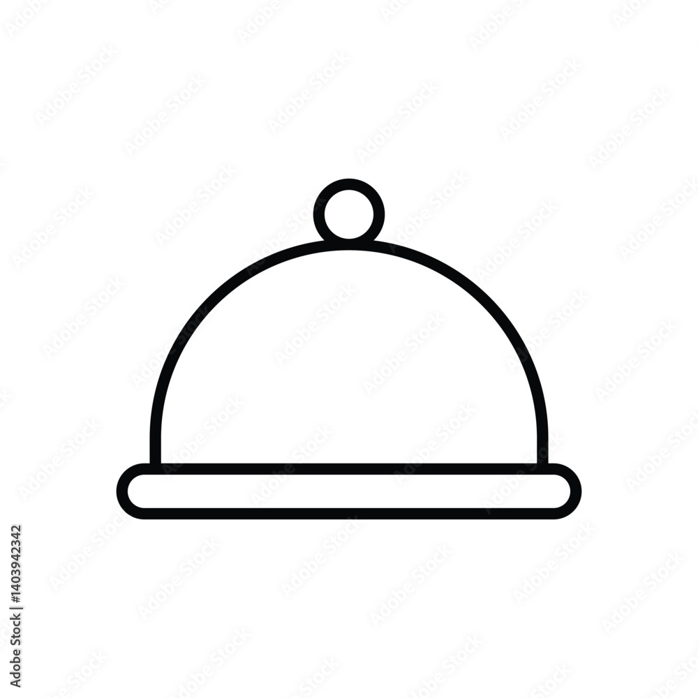 Food Tray Icon Vector Stock Illustration Food Tray Icon Vector Stock Illustration