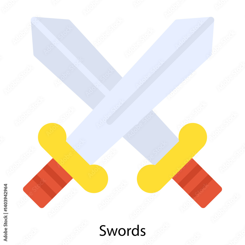 Swords icon single vector illustration Swords icon single vector illustration