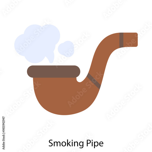 Smoking Pipe icon single vector illustration