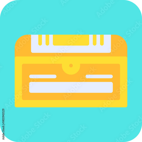 Treasure Chest II icon single vector illustration