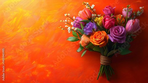Vibrant bouquet of colorful flowers (2)