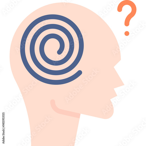 Hallucination icon single vector illustration