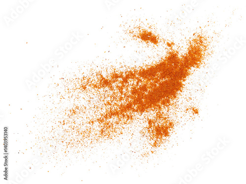Wallpaper Mural Spicy chili red pepper, milled dry paprika pile isolated on white	 Torontodigital.ca