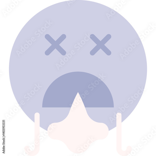 Shortness of Breath icon single vector illustration