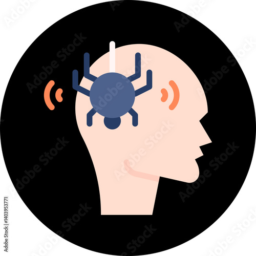 Phobia icon single vector illustration