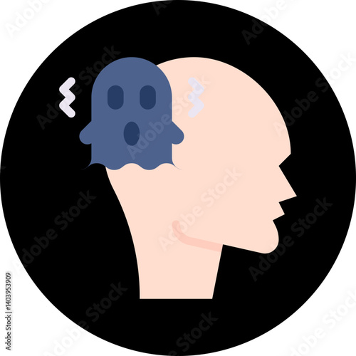 Schizophrenia icon single vector illustration