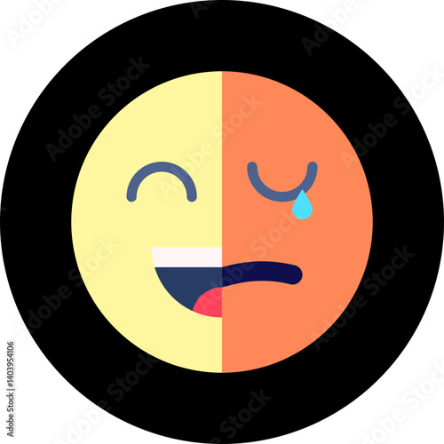 Bipolar icon single vector illustration