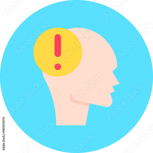 Panic icon single vector illustration