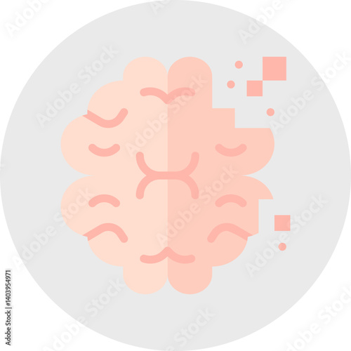 False Memory icon single vector illustration