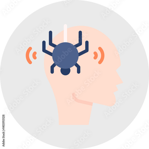 Phobia icon single vector illustration