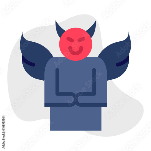 Malignant Narcissism icon single vector illustration