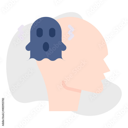 Schizophrenia icon single vector illustration