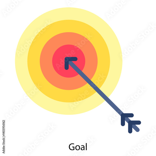 Goal icon single vector illustration