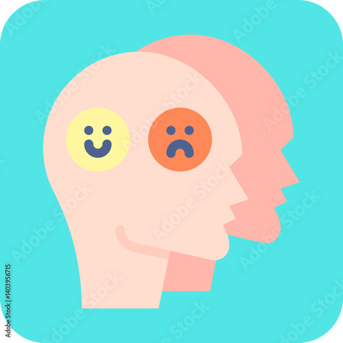 Dissociation icon single vector illustration