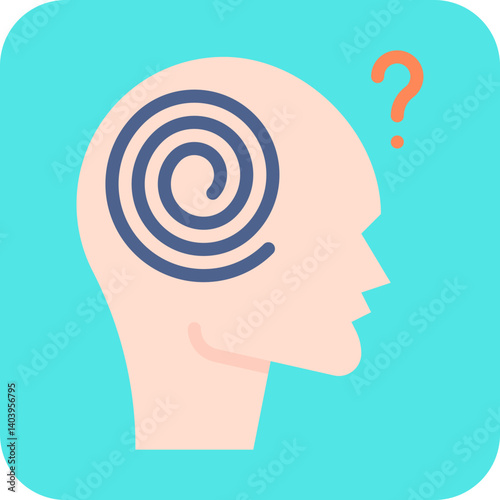 Hallucination icon single vector illustration